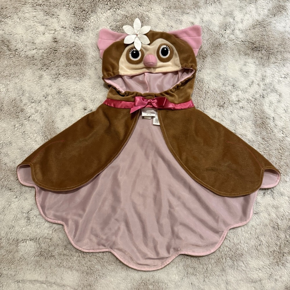 Vintage Pink And Brown Baby Owl Halloween Costume Size 18 Months